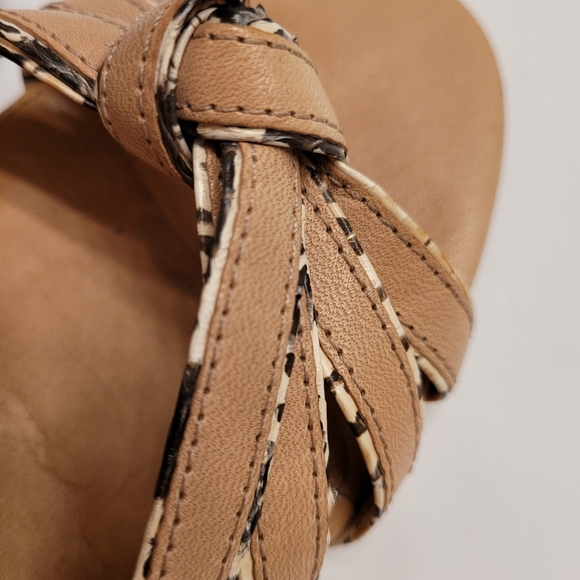 Coach Meg Leather Open Toe Ankle Strap Sandals - Picture 14 of 16